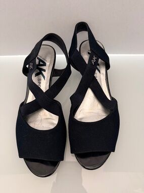 Anne Klein Sport Wedge Heels-Navy